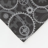 Zahnradmuster Fleecedecke (Ecke)