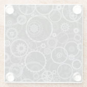 Zahnradmuster Glasuntersetzer (Rückseite)