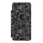 Zahnradmuster Incipio iPhone Geldbeutel-Hülle (Folio Vorderseite)