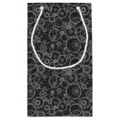 Zahnradmuster Kleine Geschenktüte (Rückseite)