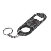 Zahnradmuster Schlüsselanhänger Flaschenöffner (Vorderseite Schrägansicht)