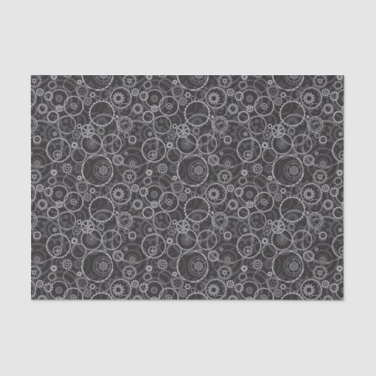 Zahnradmuster Seidenpapier (Vorderseite)