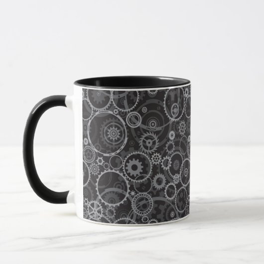 Zahnradmuster Tasse (Links)