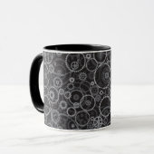 Zahnradmuster Tasse (Vorderseite Links)