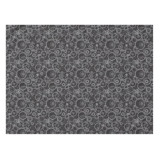 Zahnradmuster Tischdecke (Vorderseite (Horizontal))
