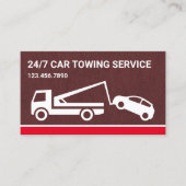 Zahnradschleppwagen Visitenkarte (Vorderseite)