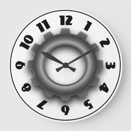 Zahnradschloss Große Wanduhr (Vorderseite)