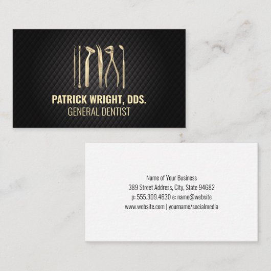 Zahnreinigung Terminkarte (Vorne/Hinten)