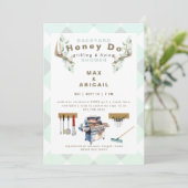 Zahnriemen- und Fixierbügel für Antler, Paardusche Einladung (Stehend Vorderseite)