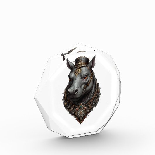 "Zahnriese: Der Steampunk-Hippo" Fotoblock (Links)
