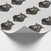 "Zahnriese: Der Steampunk-Hippo" Geschenkpapier (Ecke)