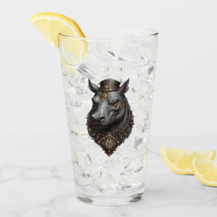 "Zahnriese: Der Steampunk-Hippo" Glas