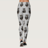 "Zahnriese: Der Steampunk-Hippo" Leggings (Rückseite)