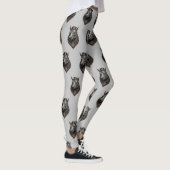 "Zahnriese: Der Steampunk-Hippo" Leggings (Rechts)