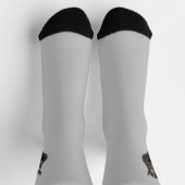 "Zahnriese: Der Steampunk-Hippo" Socken (Oben)
