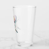 Zahnschädel und Kreuzknochen (16 oz) Glas (Links)