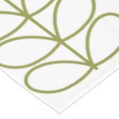 Zahnschiefer mit Birne und Weiß Tischdecke (Schrägansicht)