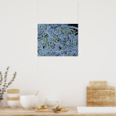 Zahnschild, farbiges Rasterelektronenelement Poster (Küche)