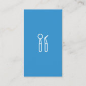 Zahnschildsymbol | Assistenzarzt Visitenkarte (Rückseite)