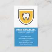 Zahnschildsymbol | Assistenzarzt Visitenkarte (Vorderseite)