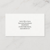 Zahnschmerzreinigungsmittel | Gesundheit Visitenkarte (Rückseite)