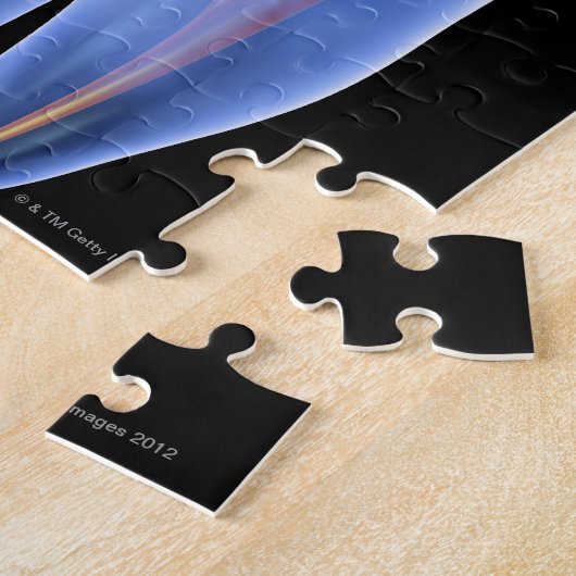 Zahnseide, durchsichtiger Querschnitt eines Molars Puzzle (Seite)