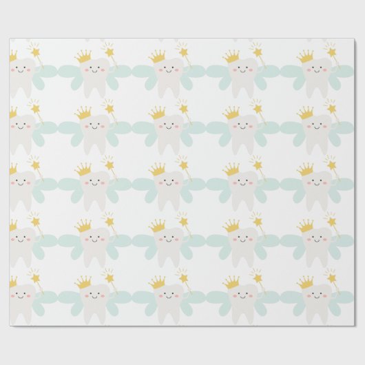 Zahnseide Geschenkpapier (Flach)