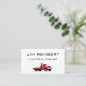 Zahnseide-Reputation Roter Towstapler Visitenkarte (Stehend Vorderseite)