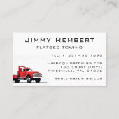 Zahnseide-Reputation Roter Towstapler Visitenkarte (Rückseite)