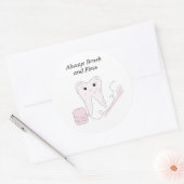 Zahnseide Runder Aufkleber (Umschlag)