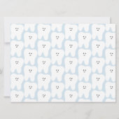 Zahnseidenmatte Einladung (Rückseite)