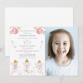 Zahnseidenmatte mit Foto Einladung (Vorne/Hinten)