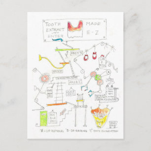 Zahnseilziehen Postkarte