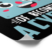 Zahnspange Funny Orthodontic Zahnarzt wird zu eine Poster (Ecke)