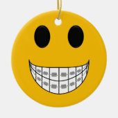 Zahnspangen Smiley Keramikornament (Vorne)