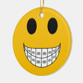 Zahnspangen Smiley Keramikornament (Links)