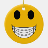 Zahnspangen Smiley Keramikornament (Hinten)