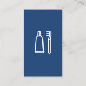 Zahnspülung und Anbringung | Dental Visitenkarte (Rückseite)