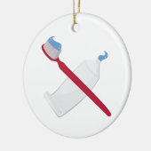 Zahnspülung und Zahnspange Keramik Ornament (Links)