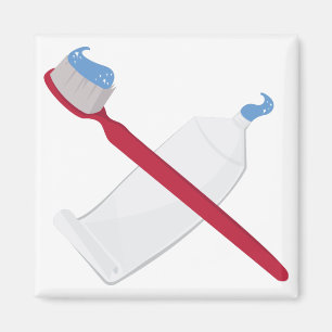 Zahnspülung und Zahnspange Magnet