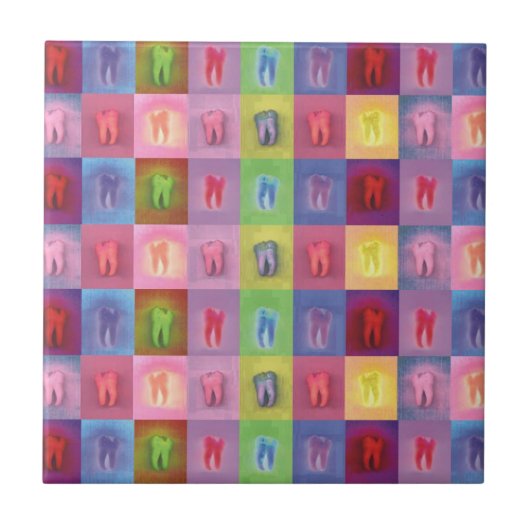 Zahnstein Fliese (Vorderseite)