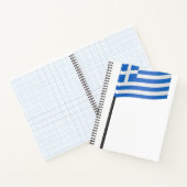 Zahnstocher der griechischen Flagge Notizblock (Innenseite)