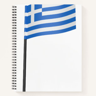 Zahnstocher der griechischen Flagge Notizblock
