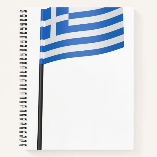 Zahnstocher der griechischen Flagge Notizblock (Vorderseite)