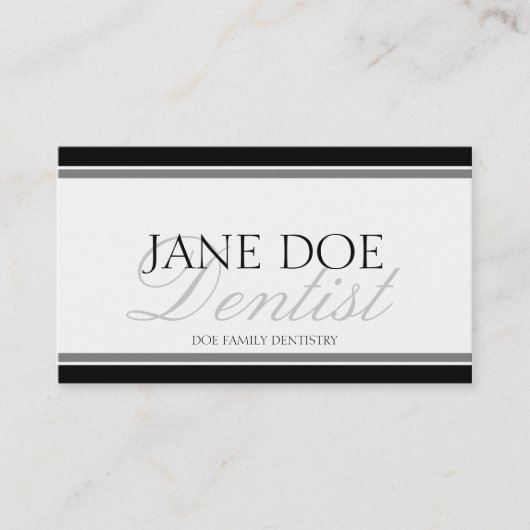 Zahnstocher Visitenkarte (Vorderseite)