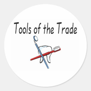 Zahnstools für den Handel Runder Aufkleber