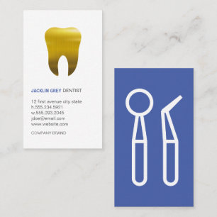Zahnstools   Gold Tooth Visitenkarte