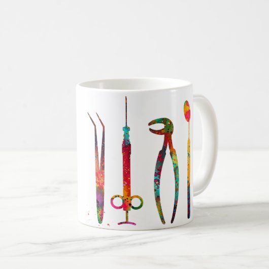 Zahnstools Kaffeetasse (VorderseiteRechts)