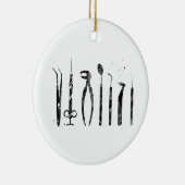 Zahnstools Keramik Ornament (Rechts)