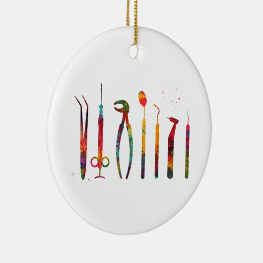 Zahnstools Keramik Ornament (Rechts)